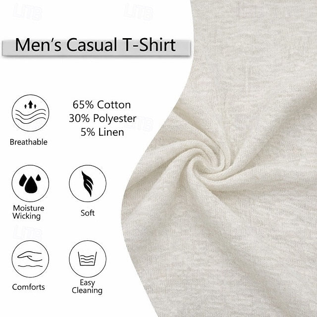 Everyday Cool Linen V-Neck Tee